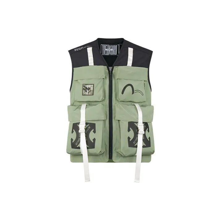 EVISU SS20 Vest Men's Deep Grass Green-0
