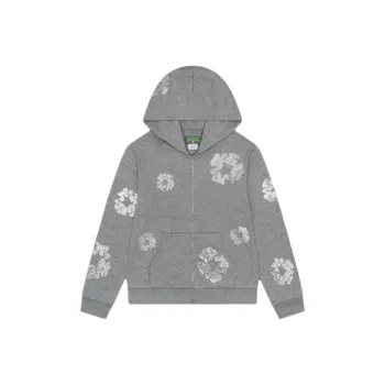 Denim Tears Cashmere Swarovski Cotton Wreath Zip Hoodie