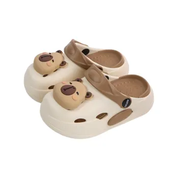 SHIGUDE Sandal Slippers White+Khaki