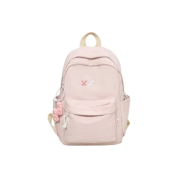 GEERDUN Nylon Backpack Unisex White, Black, Red, Yellow, Sky Blue, Pink