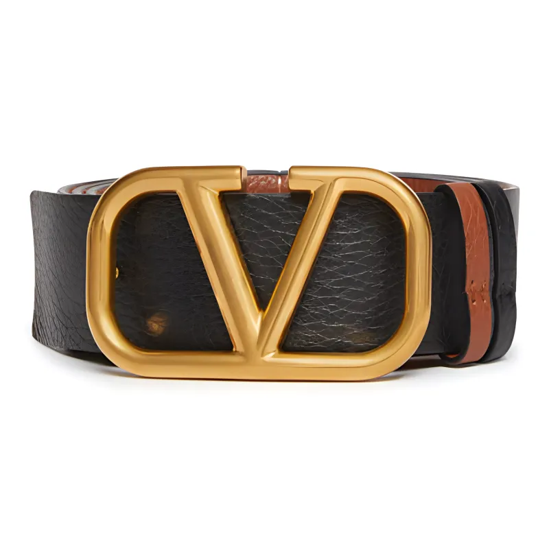 Valentino Double-Sided Design Men's Black Width: 4CM-0