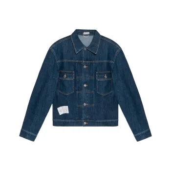 DIOR x KENNY SCHARF Denim Jacket Men's Blue