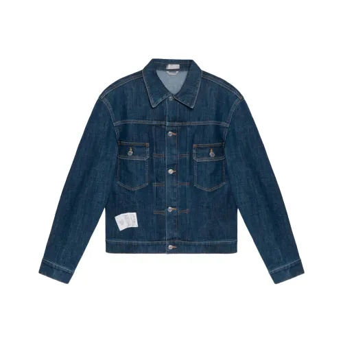 DIOR x KENNY SCHARF Denim Jacket Men's Blue