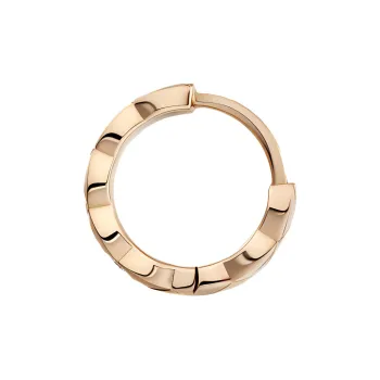 CHANEL Diamond Earrings Unisex Rose Gold