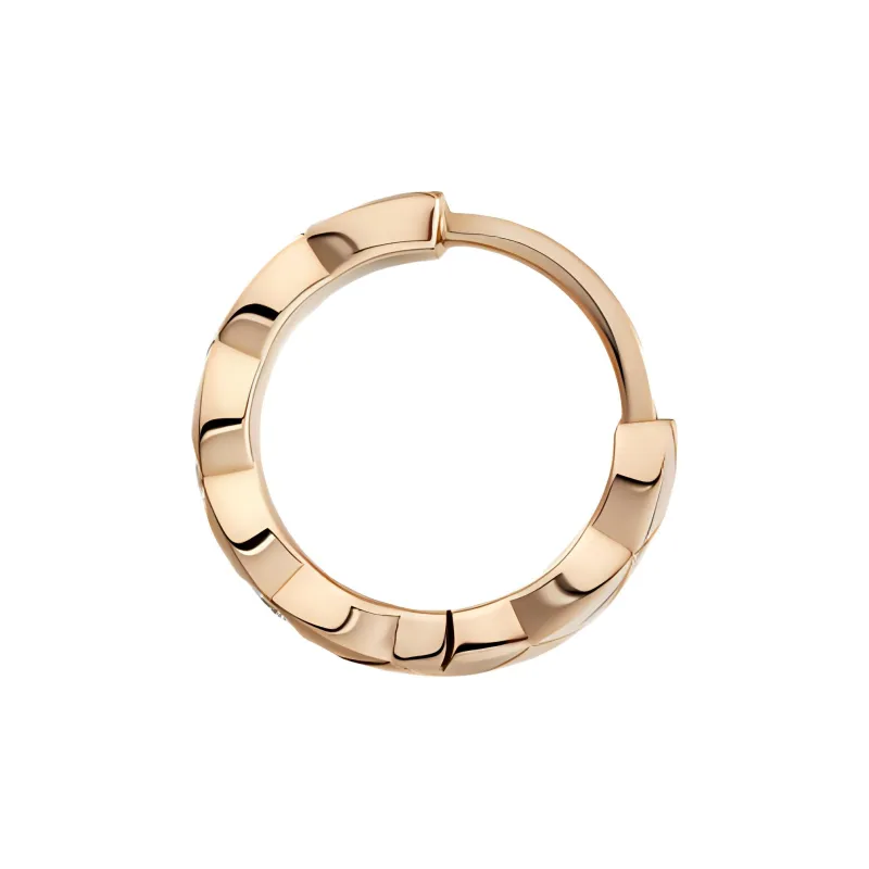 CHANEL Diamond Earrings Unisex Rose Gold-0