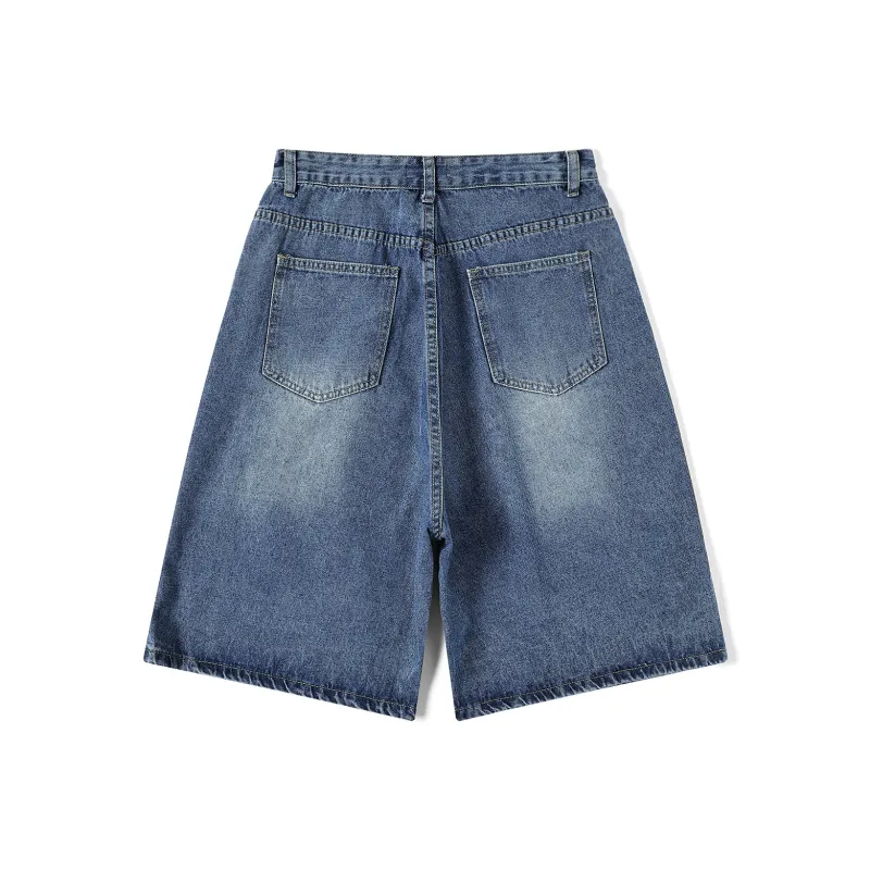 OTKSK Denim Shorts Unisex Royal Blue-1