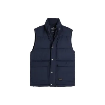 Hollister Vests Men Marine Blue