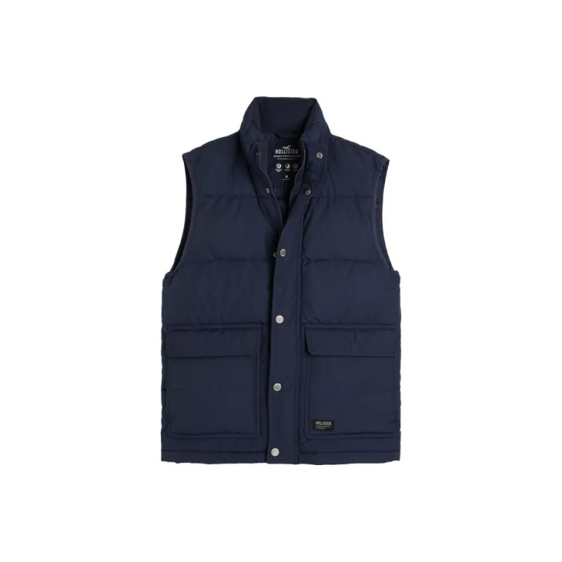 Hollister Vests Men Marine Blue-0