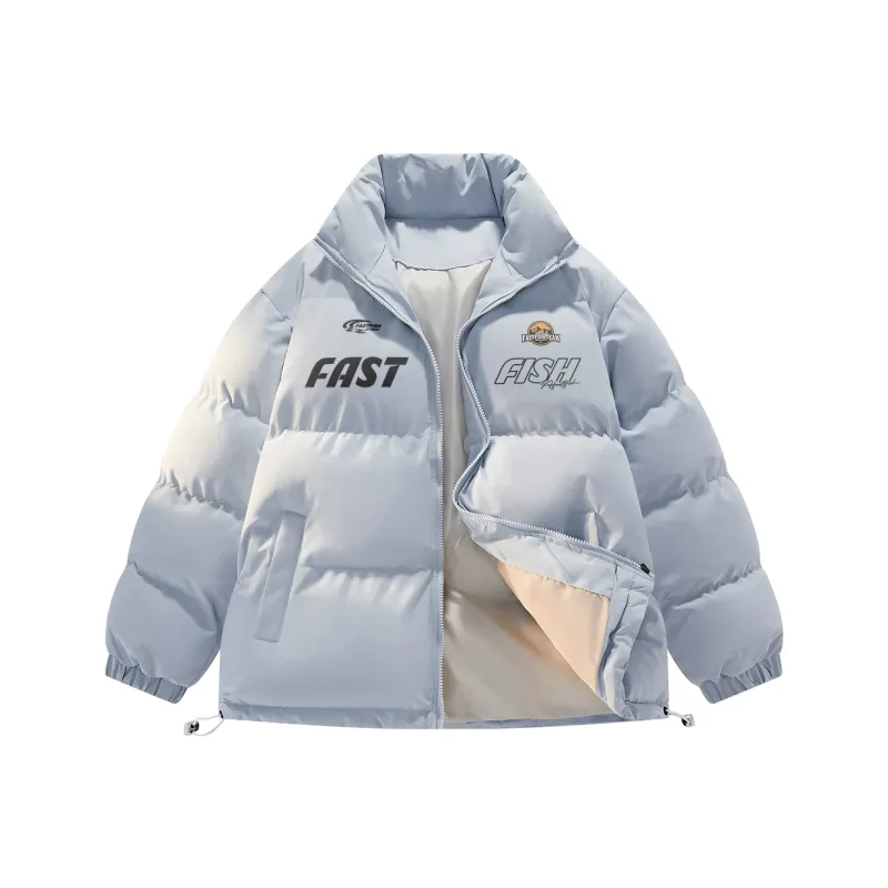 FASTFISH Puffer Jacket Unisex Navy Blue-17