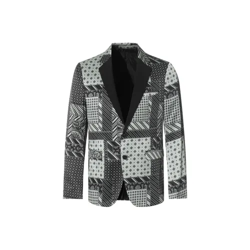 ANDREW MACKENZIE Business Suits Coats Men's Black Gray