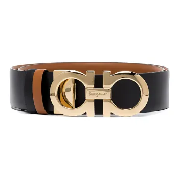 Ferragamo Gancini Reversible Leather Belt