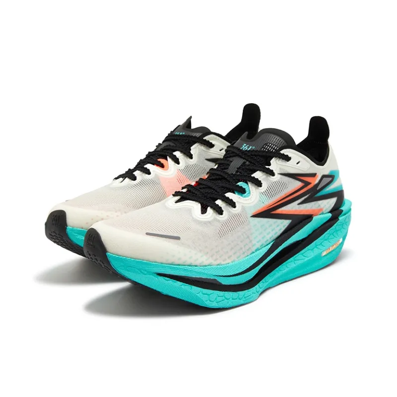 361° Flame 4 Cushioning, Slip Resistant, And Abrasion Resistant Low Top Casual Running Shoes Unisex Vivid Aqua Blue-2