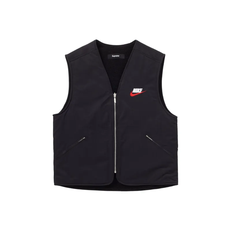 Supreme Nike Reversible Nylon Sherpa Vest-0