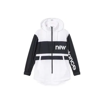New Balance Windproof Breathable Wear Resistant Windbreaker Jacket Unisex Black White