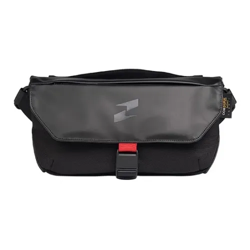 TAJEZZO PVC Crossbody Bag Small Size Unisex Black Koala Dobermann