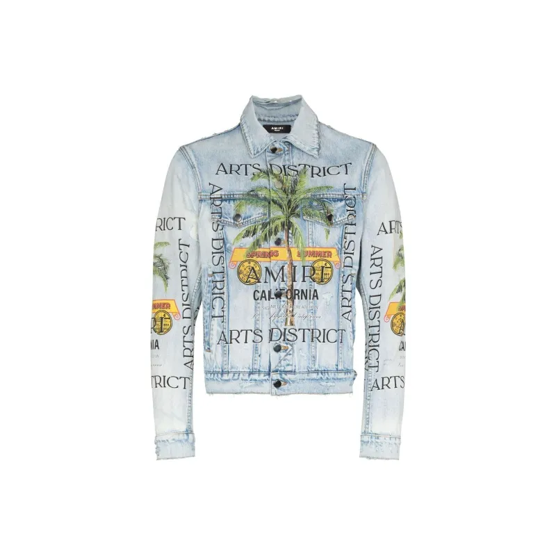 AMIRI Denim Jackets Men Blue-0
