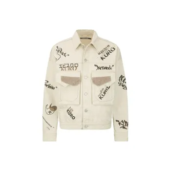EVISU Denim Jackets Men Oat