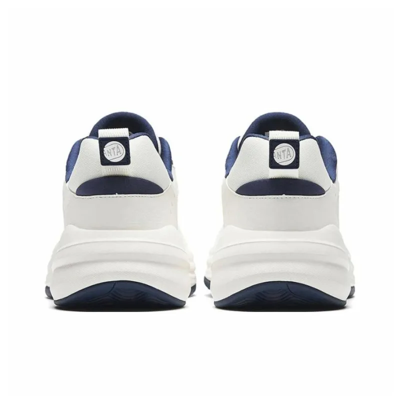 Anta ACE Slip Resistant, Abrasion Resistant, Lightweight Low Top Chunky Sneakers Men's White Dark Blue-3