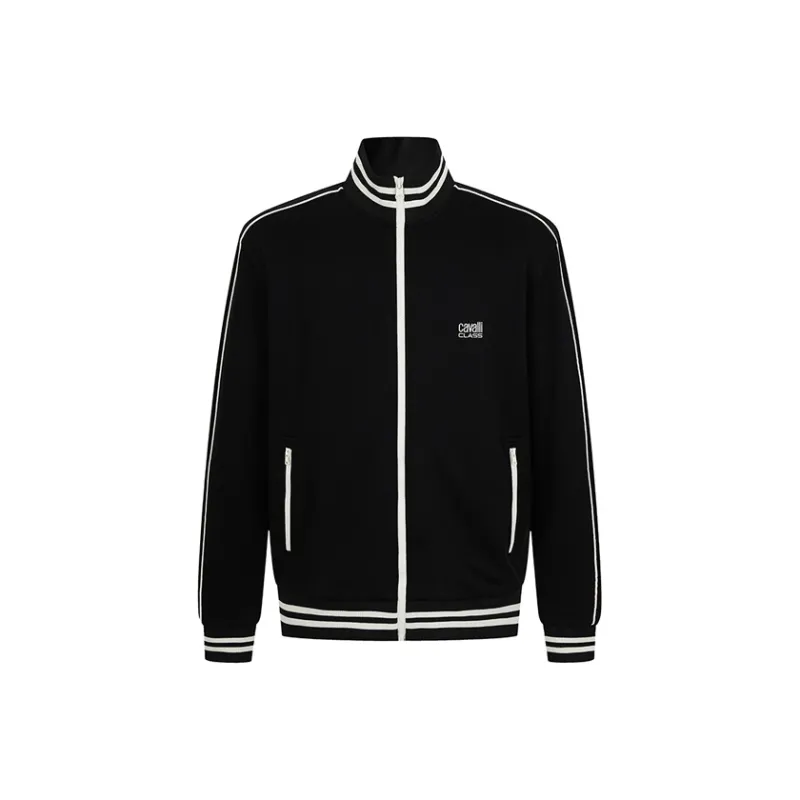 Cavalli Class Jackets & Coats Men's Black-0