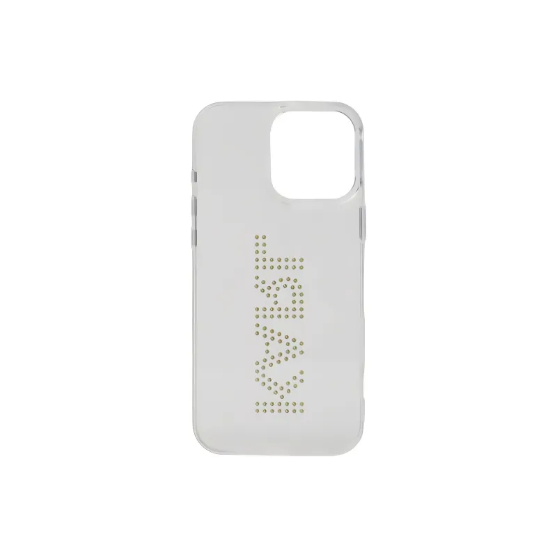 KARL LAGERFELD TPU+PTE+Glass Material Rhinestone Inlaid Phone Cases Compatibility With IPhone 16 Pro Luxury-2