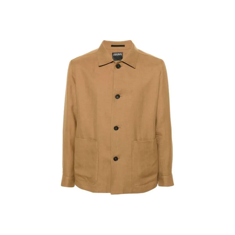 Ermenegildo Zegna Long Sleeved Buttoned Shirt Jacket-0