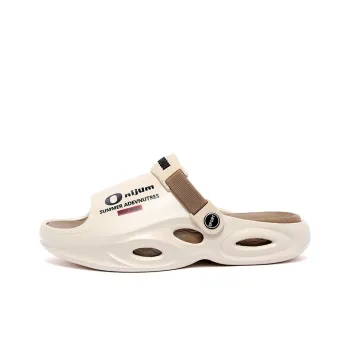 YUZHAOLIN Beach Sandals Unisex Black Orange, Black Green, White Blue, Beige Brown