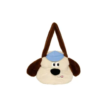 XIANGSU Plush Shoulder Bag Women's Blue