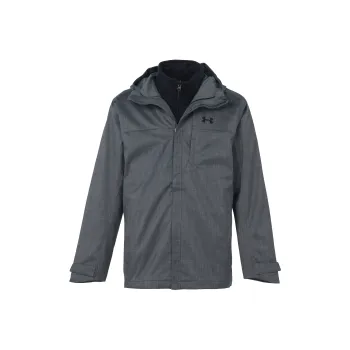 Under Armour Outdoor Hiking Water Resistant Windproof Breathable Water Repellent Windbreaker Jacket Men's Gray