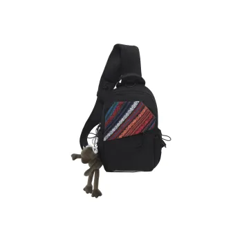 GOBLIN SHARKS 1759 Nylon Sling Bag Unisex Black
