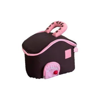 ALOENEY Fabric Makeup Bag Regular Women's Coffee/Yellow