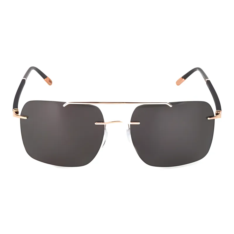 SILHOUETTE Aviator Sunglasses Women's Black-1