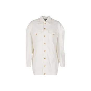WE11DONE Denim Jackets Unisex White