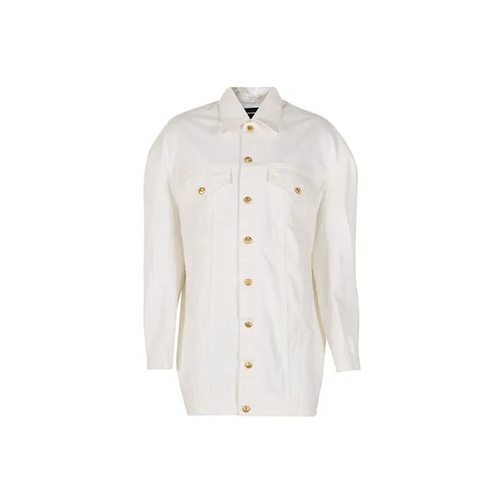 WE11DONE Denim Jackets Unisex White-0