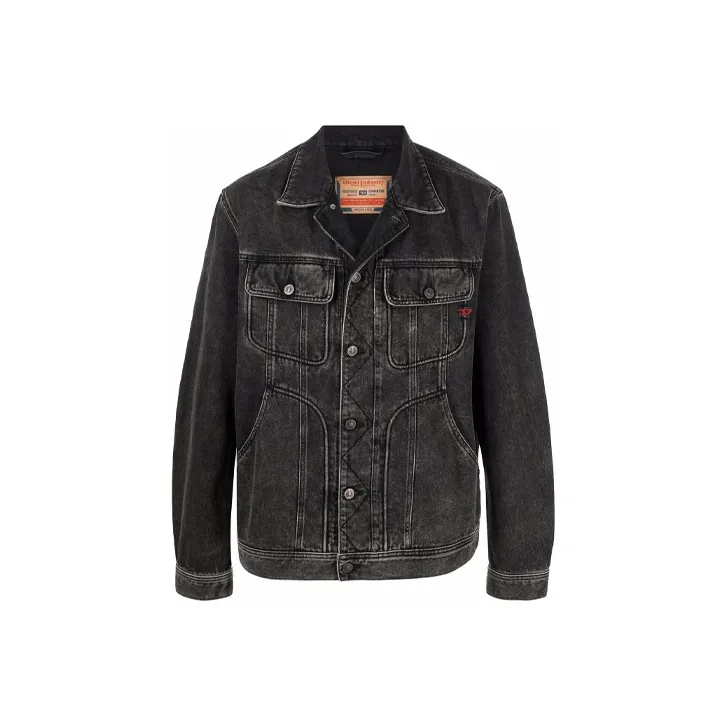 DIESEL SS22 Denim Jacket Men's Black-0
