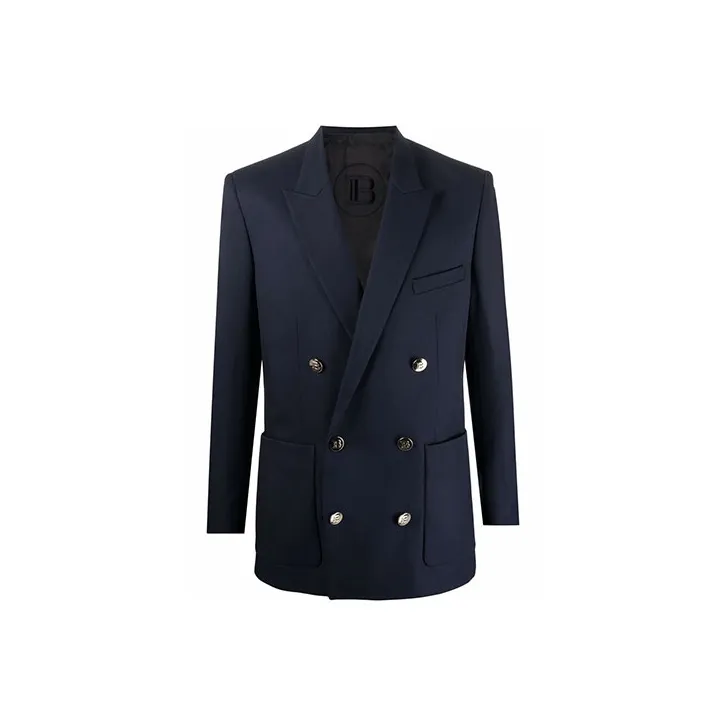BALMAIN Business Suits Men Navy Blue-0