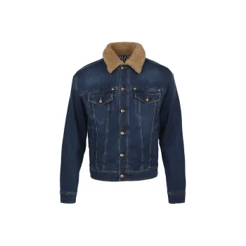 VERSACE JEANS COUTURE Denim Jackets Men Blue