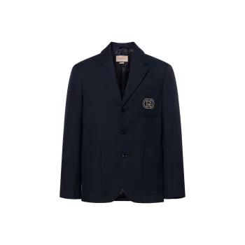 GUCCI Interlocking G Single Breasted Blazer