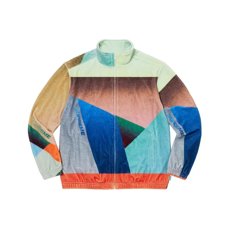Supreme Geo Velour Track Jacket-0