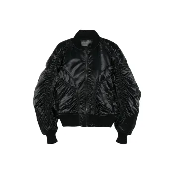 Mugler Satin Bomber Jacket