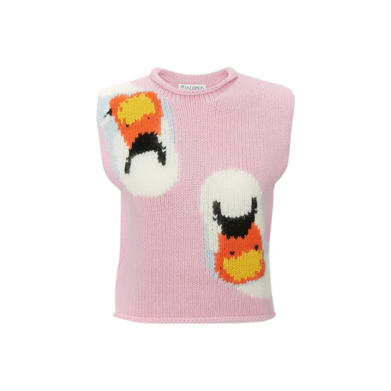JW Anderson Vests Unisex Light Pink-0