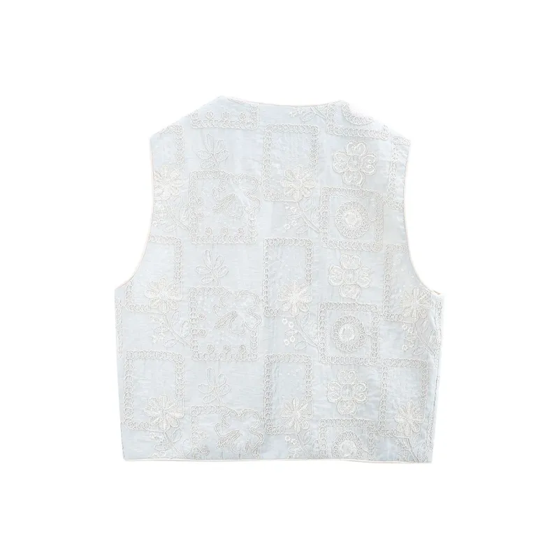 A Paradise For Awakening Vest Women's Blue-1