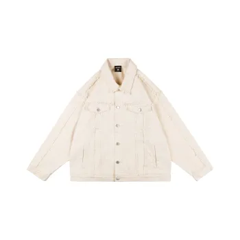 XINYINSU Denim Jacket Unisex White
