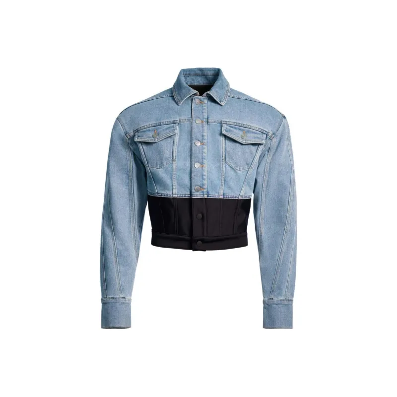 Mugler H&M Defined Waist Denim Jacket Mens-0