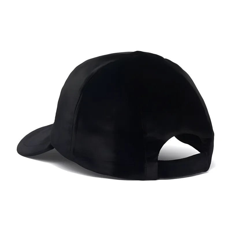 PRADA Logo Plaque Velvet Cap-1