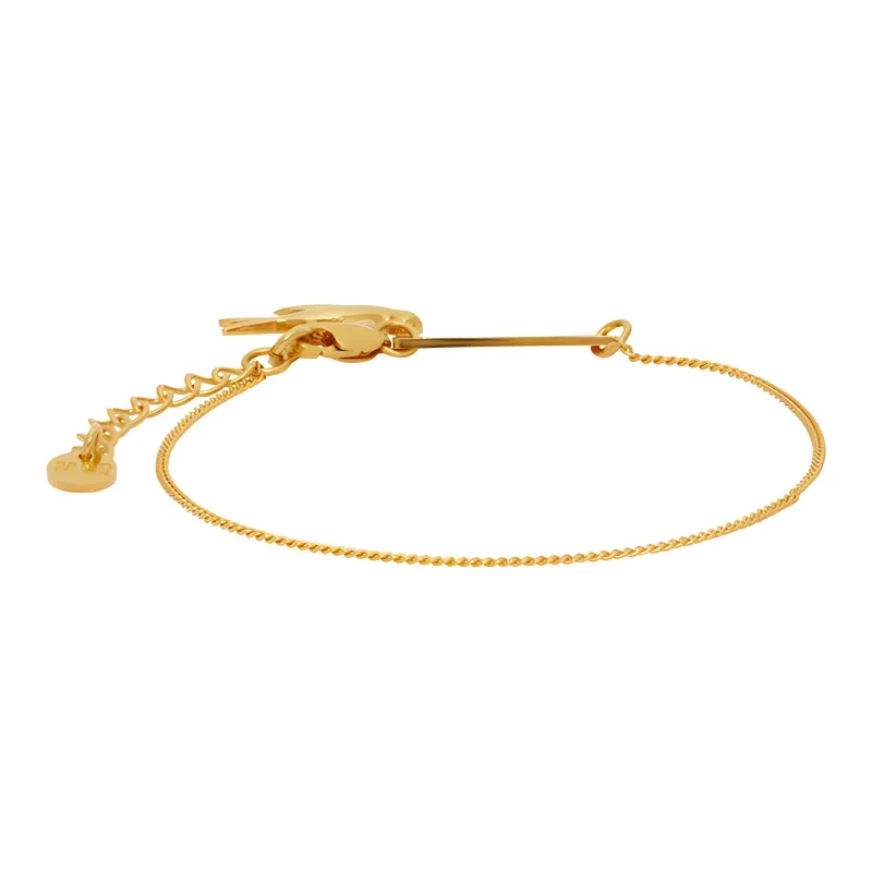 McQ Alexander McQueen Swallow Micro-label Carving Bracelet-4
