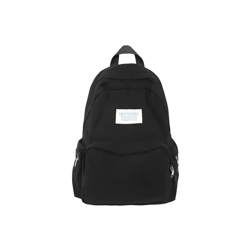 Single Warehouse Nylon Backpack Unisex White/Pink/Blue/Black-18