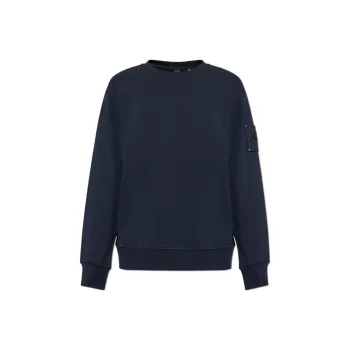 Moose Knuckles Logo Applique Crewneck Sweatshirt