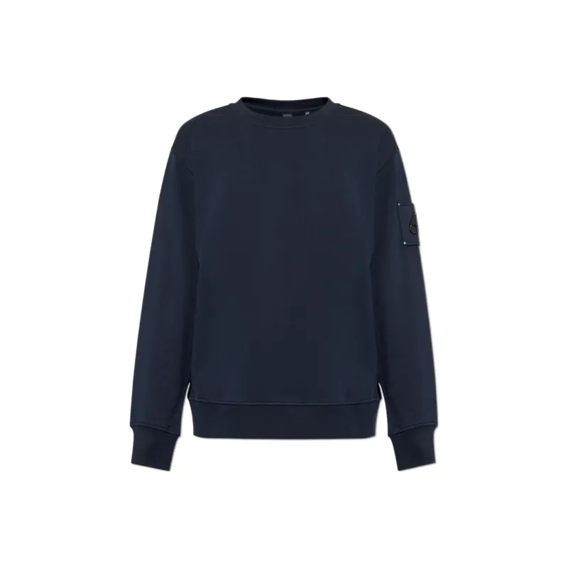 Moose Knuckles Logo Applique Crewneck Sweatshirt-0