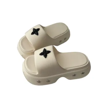 Meter Summer Fashion Platform Slip Resistant Cross Slippers For Women's