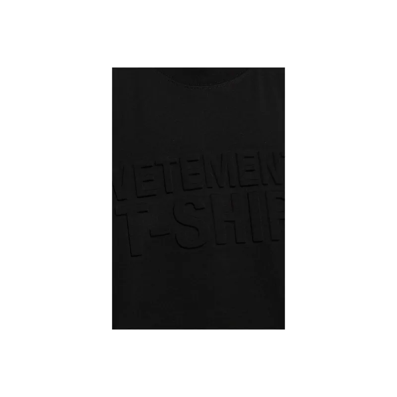 Vetements Logo embossed T shirt-4